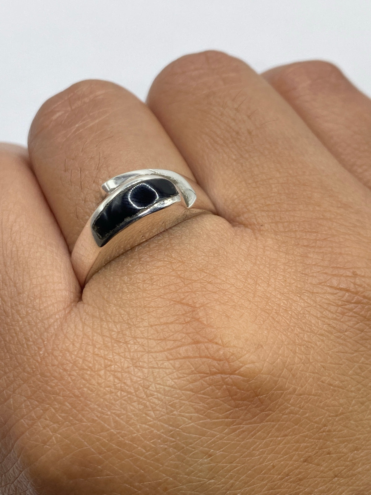 Anillo de Plata 925 con Ónix Negro — Minimalista Taxco — foto 6
