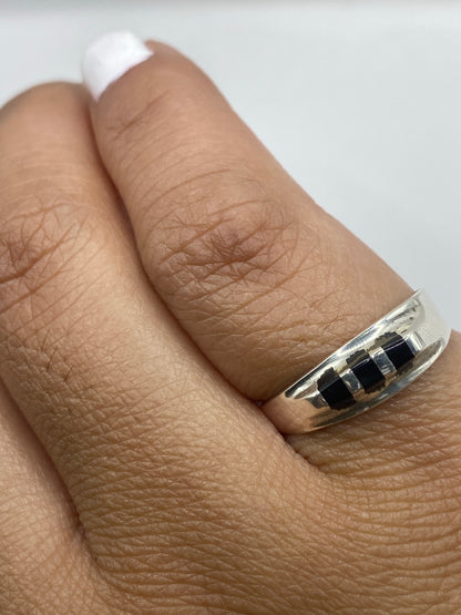 Anillo de Plata 925 con Ónix Negro — Taxco Minimalista — foto 6