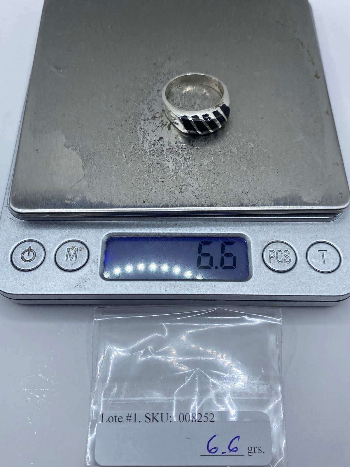 Anillo Unisex de Plata con Ónix Negro — Taxco 925 — foto 7
