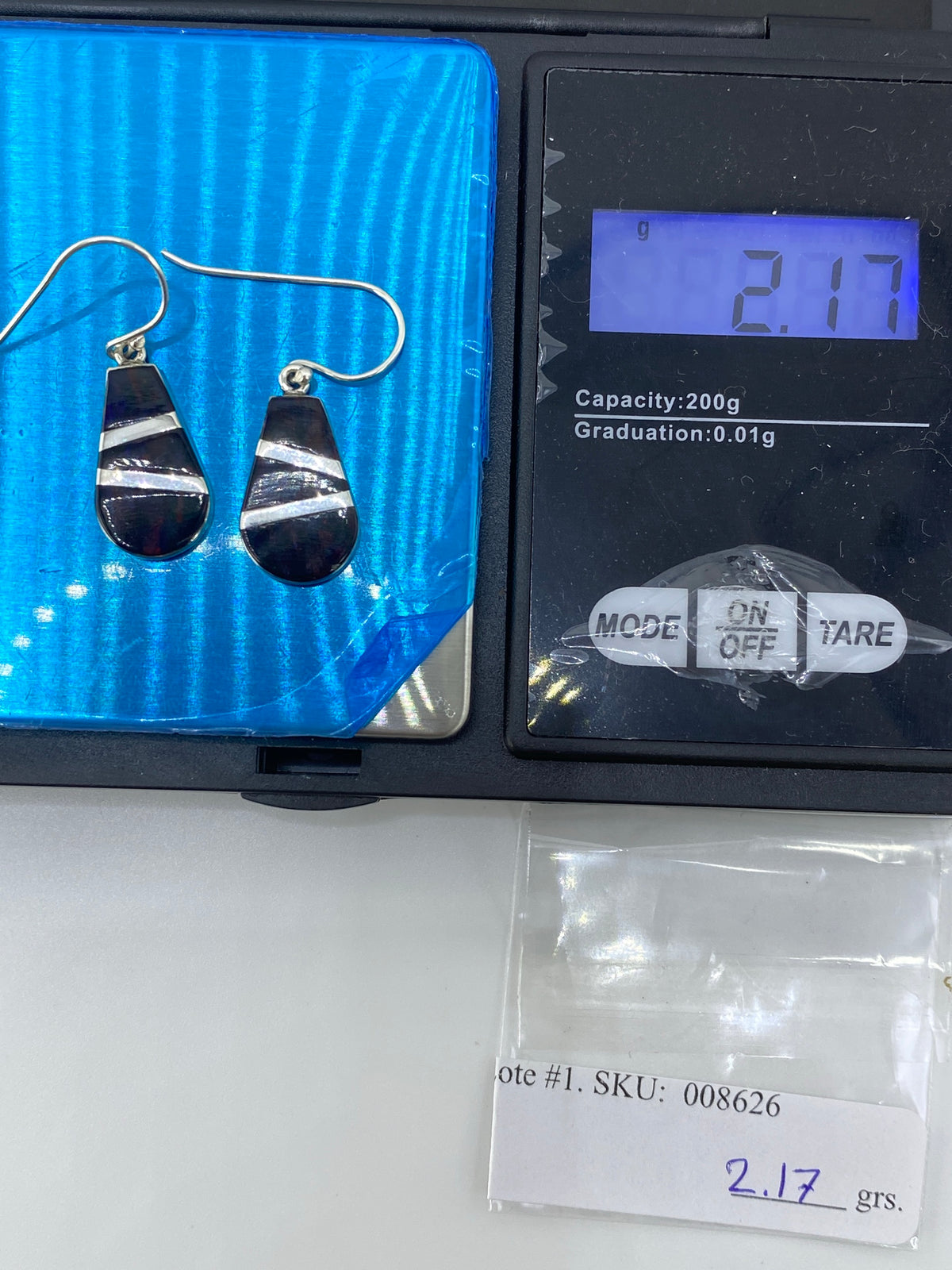Aretes de Plata con Ópalo de Fuego Multicolor — Taxco 950 — foto 6