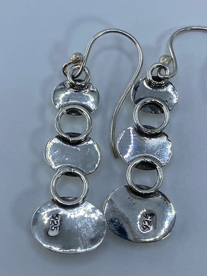 Aretes de Plata con Ópalo de Fuego — Taxco 925 — foto 5