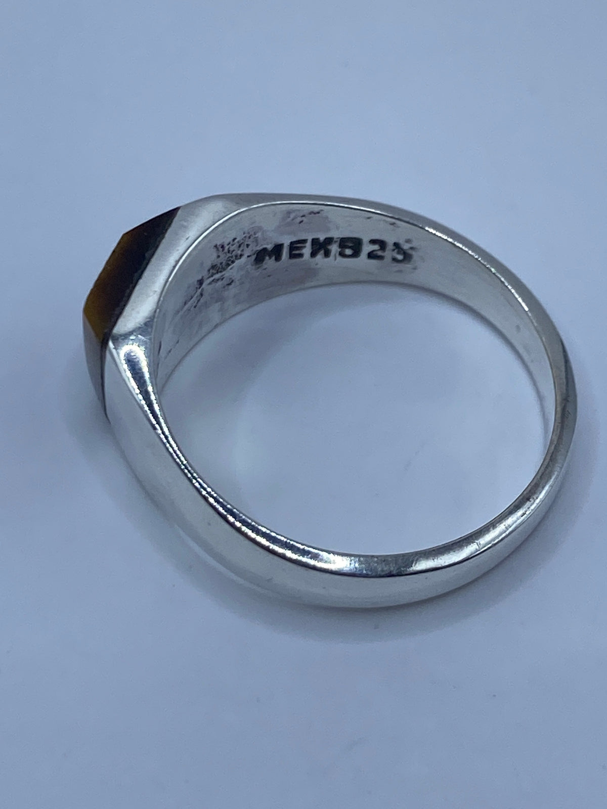 Anillo Ojo de Tigre de Plata 925 — Engaste Taxco — foto 5