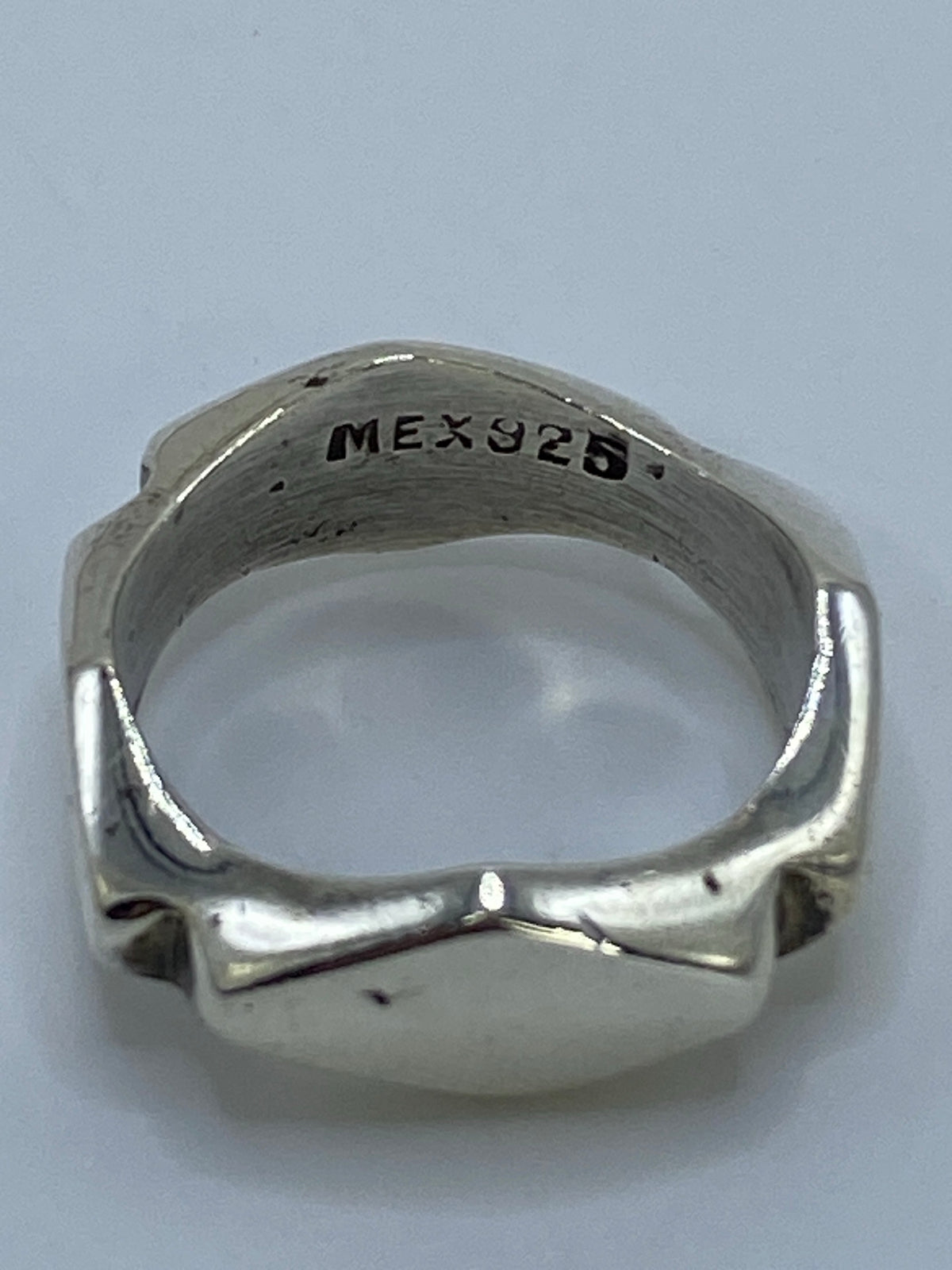 Anillo de Plata Repujado Geométrico — Taxco 925 — foto 5