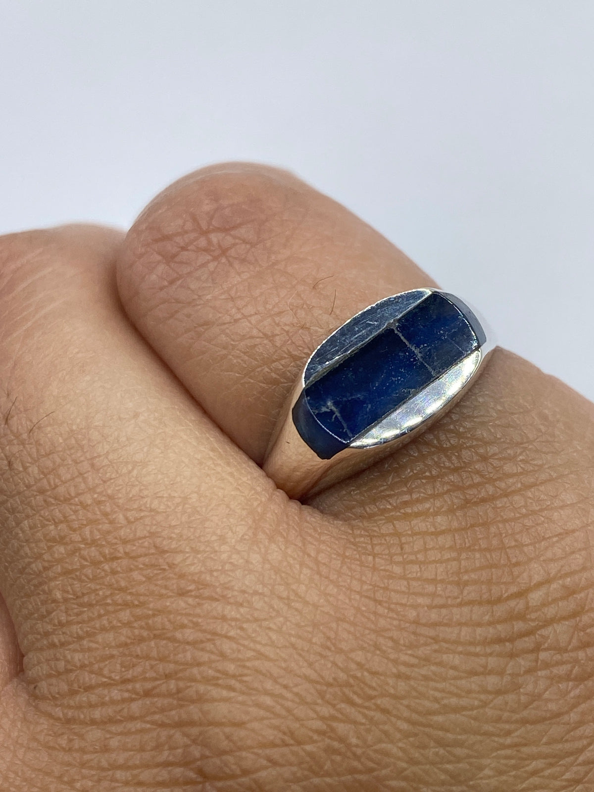 Anillo de Plata con Lapislázuli Azul — Taxco 925 — foto 6