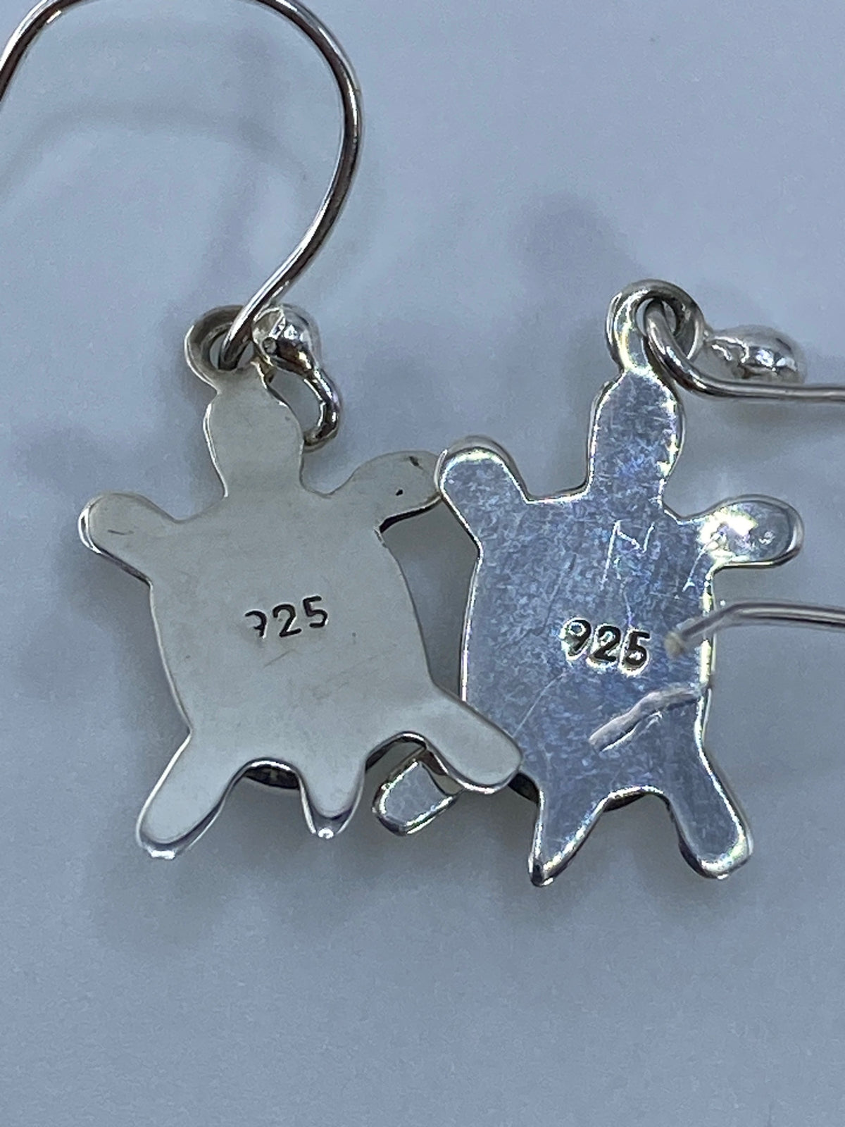 Aretes de Plata Tortuga con Ópalo de Fuego Verde — Taxco 925 — foto 5