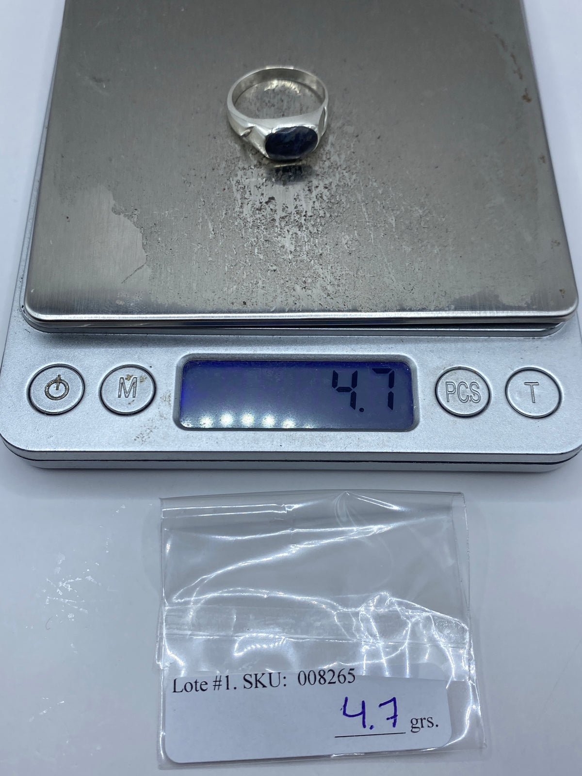 Anillo de Plata con Lapislázuli Azul — Taxco 925 — foto 7
