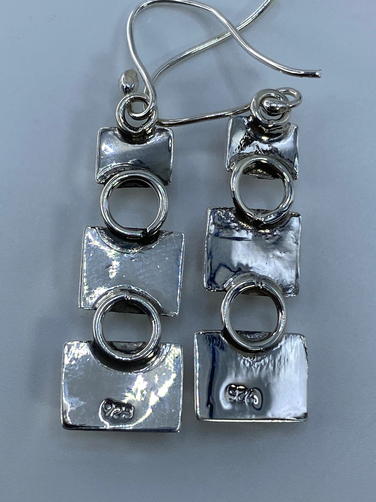 Aretes de Plata con Ópalo de Fuego Rosa — Taxco 925 — foto 5