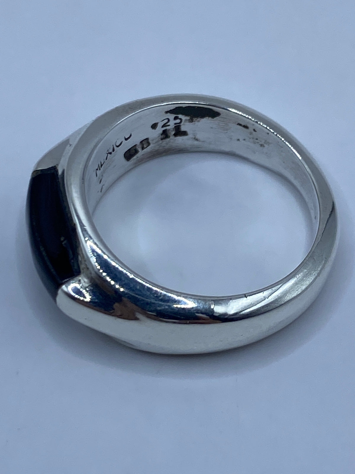 Anillo de Plata Onix Negro Sólido — Taxco 925 — foto 5