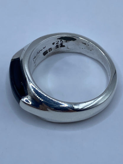 Anillo de Plata Onix Negro Sólido — Taxco 925 — foto 5