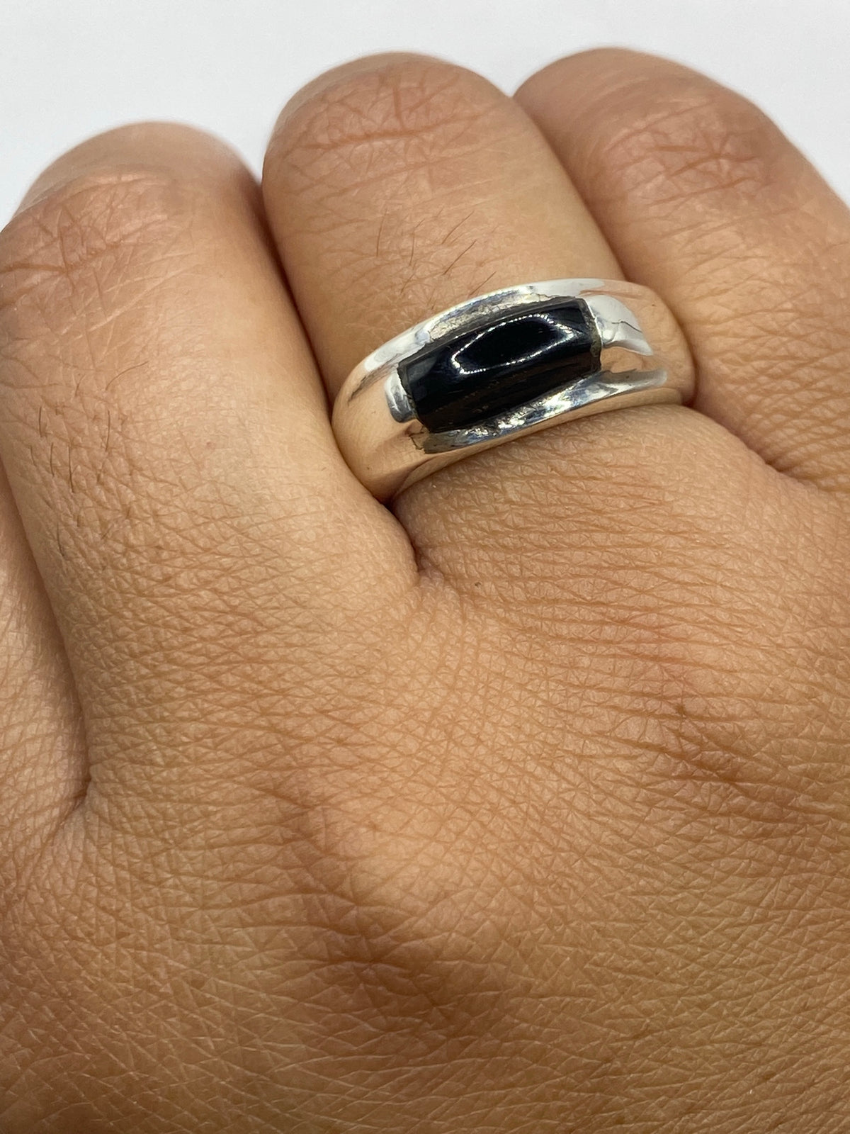 Anillo de Plata Onix Negro Sólido — Taxco 925 — foto 7
