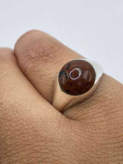 Anillo Solitario de Plata 925 Cafe — Taxco — foto 6