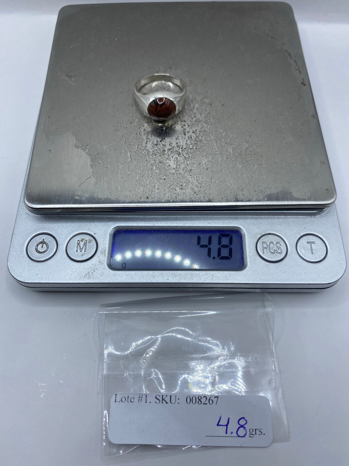 Anillo Solitario de Plata 925 Cafe — Taxco — foto 7