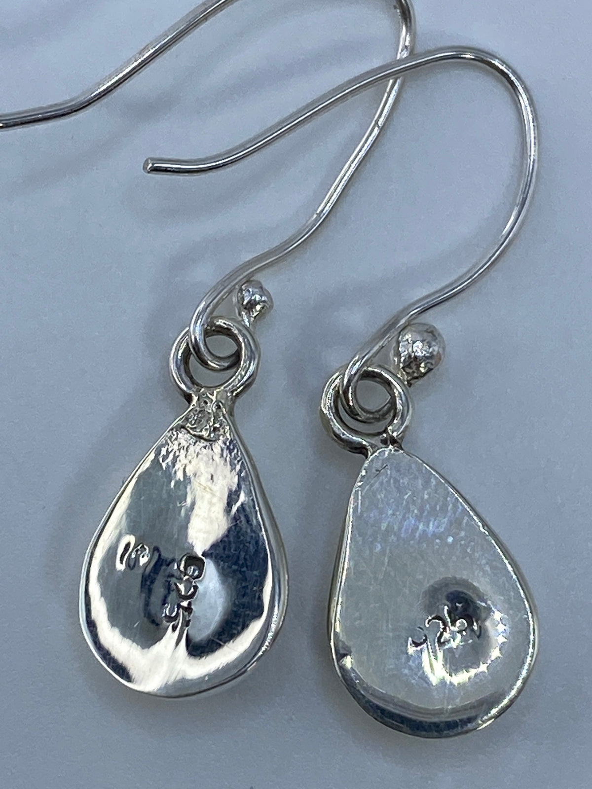 Aretes de Plata con Ópalo de Fuego Naranja — Taxco 925 — foto 5