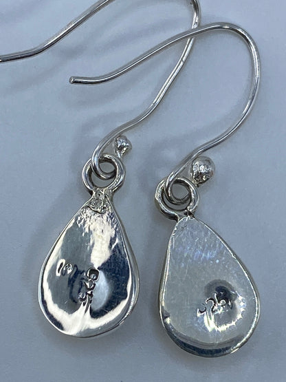Aretes de Plata con Ópalo de Fuego Naranja — Taxco 925 — foto 5