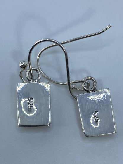 Aretes de Plata Ópalo de Fuego Naranja — Taxco 925 — foto 5