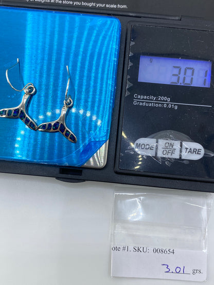 Aretes de Plata 950 con Opalo de Fuego Verde — foto 6