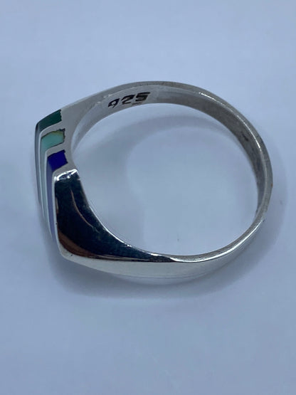 Anillo de Plata 925 Turquesa y Malaquita — Taxco — foto 5