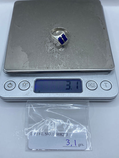 Anillo de Plata con Lapislázuli Azul — Taxco 925 — foto 7