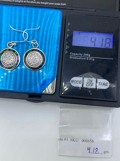 Aretes de Plata Ópalo de Fuego Multicolor — Taxco 925 — foto 6