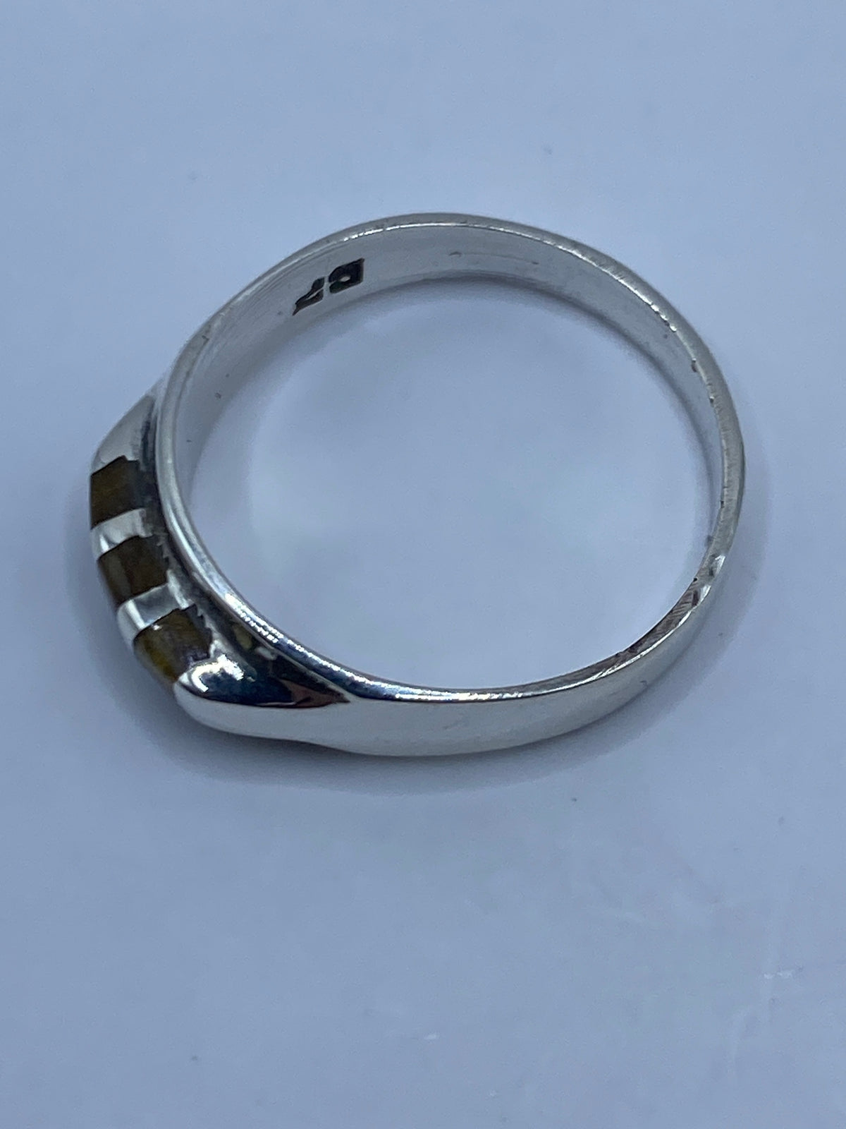 Anillo de Plata con Ojo de Tigre Café — Taxco 925 — foto 5