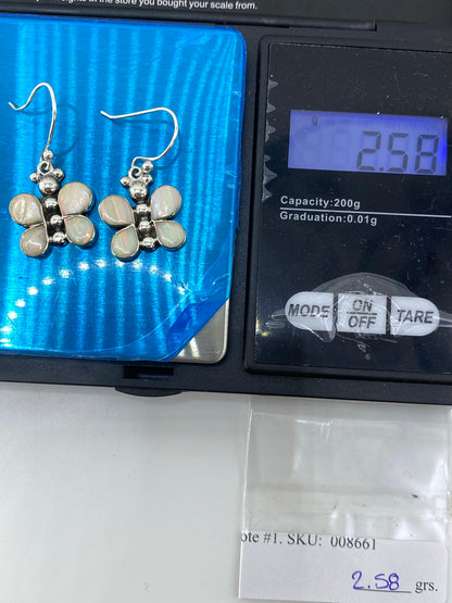 Aretes de Plata con Ópalo de Fuego — Taxco 925 — foto 6
