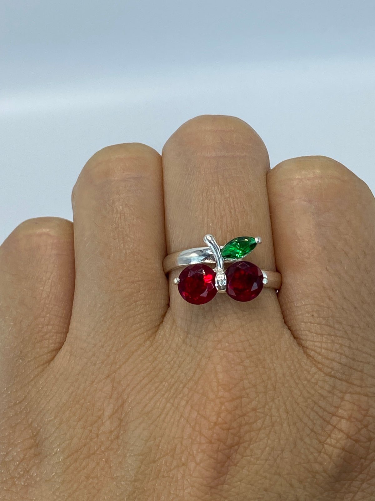 Anillo de Plata con Circonia Roja — Taxco 925 — foto 6