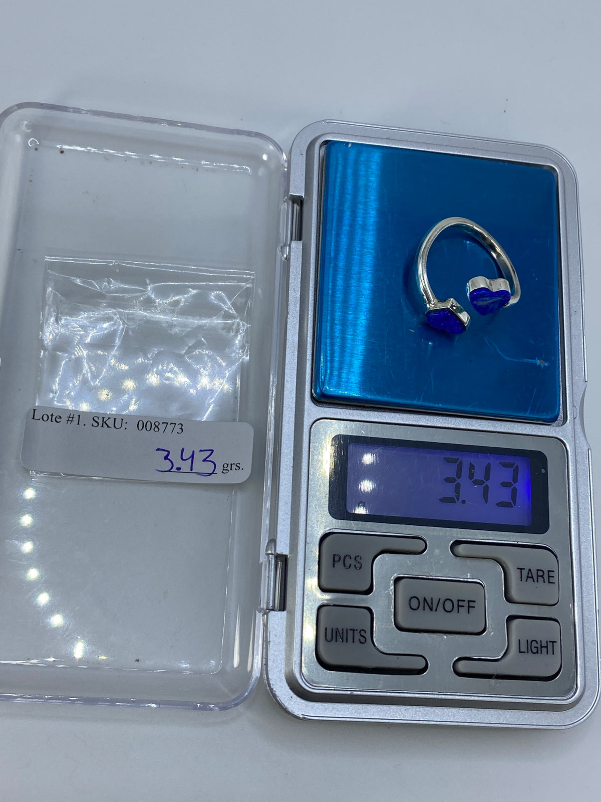 Anillo de Plata Solitario con Circonia Azul — Taxco 925 — foto 7