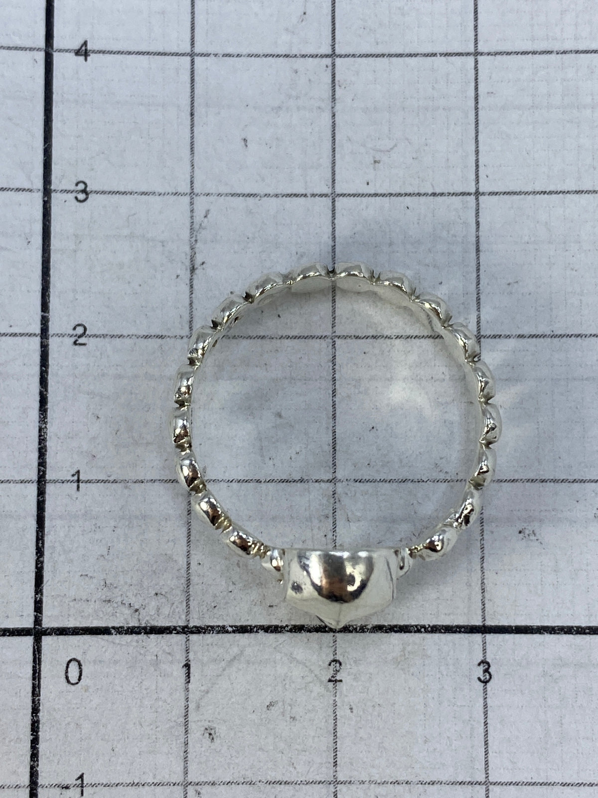 Anillo calavera de Taxco en mano — talla 9