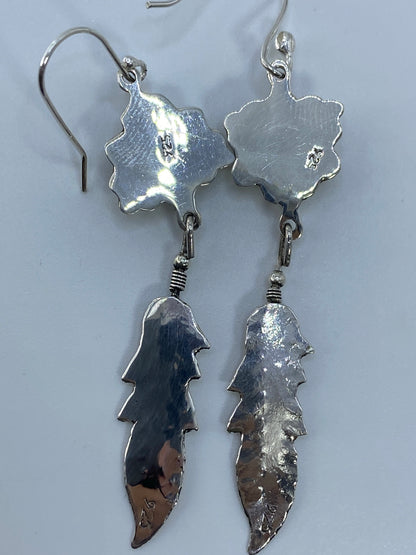 Aretes de Plata con Ópalo de Fuego Multicolor — Taxco 925 — foto 5