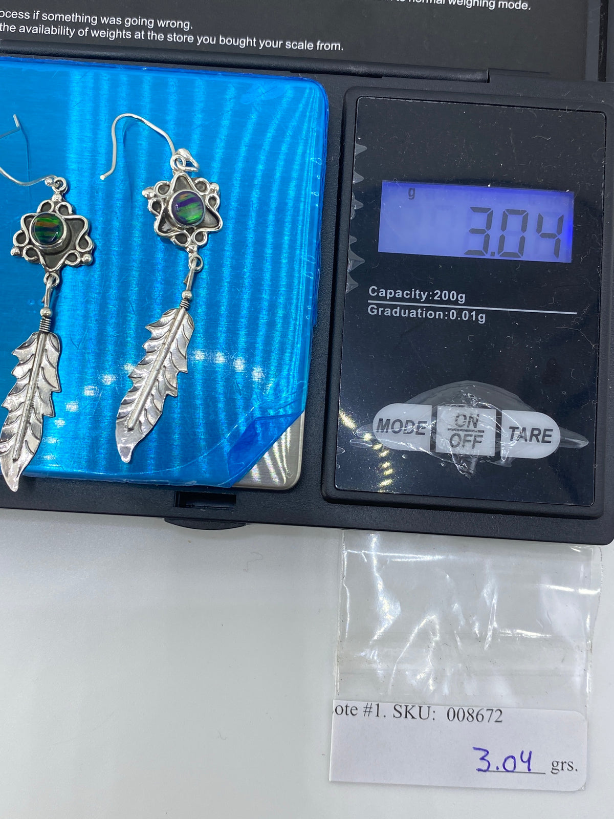Aretes de Plata con Ópalo de Fuego Multicolor — Taxco 925 — foto 6