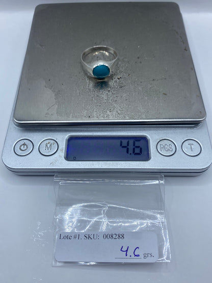 Anillo de Plata con Turquesa Azul Cielo — Taxco 925 — foto 7