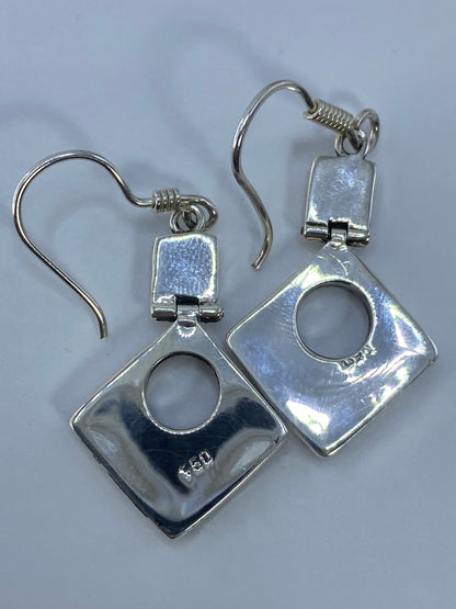 Aretes de Plata 950 con Ópalo de Fuego Rojo — Taxco — foto 5
