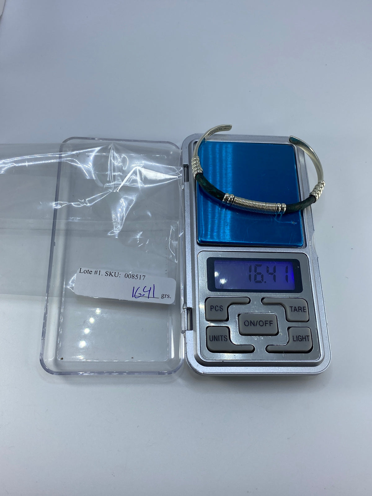 Brazalete Plata Cartoneado Piel de Víbora — Taxco 925 — foto 7