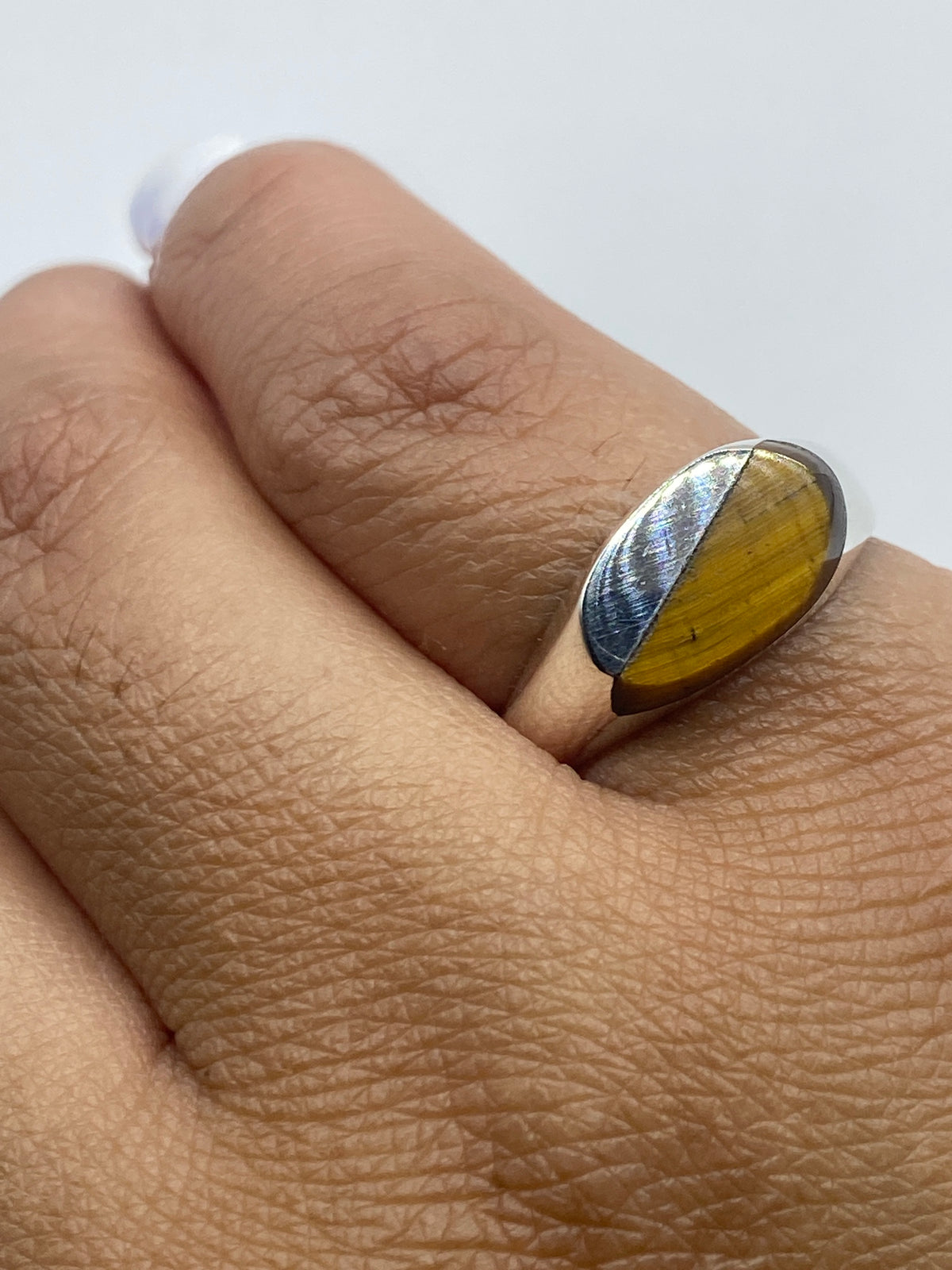 Anillo de Plata Ojo de Tigre — Taxco 925 — foto 6