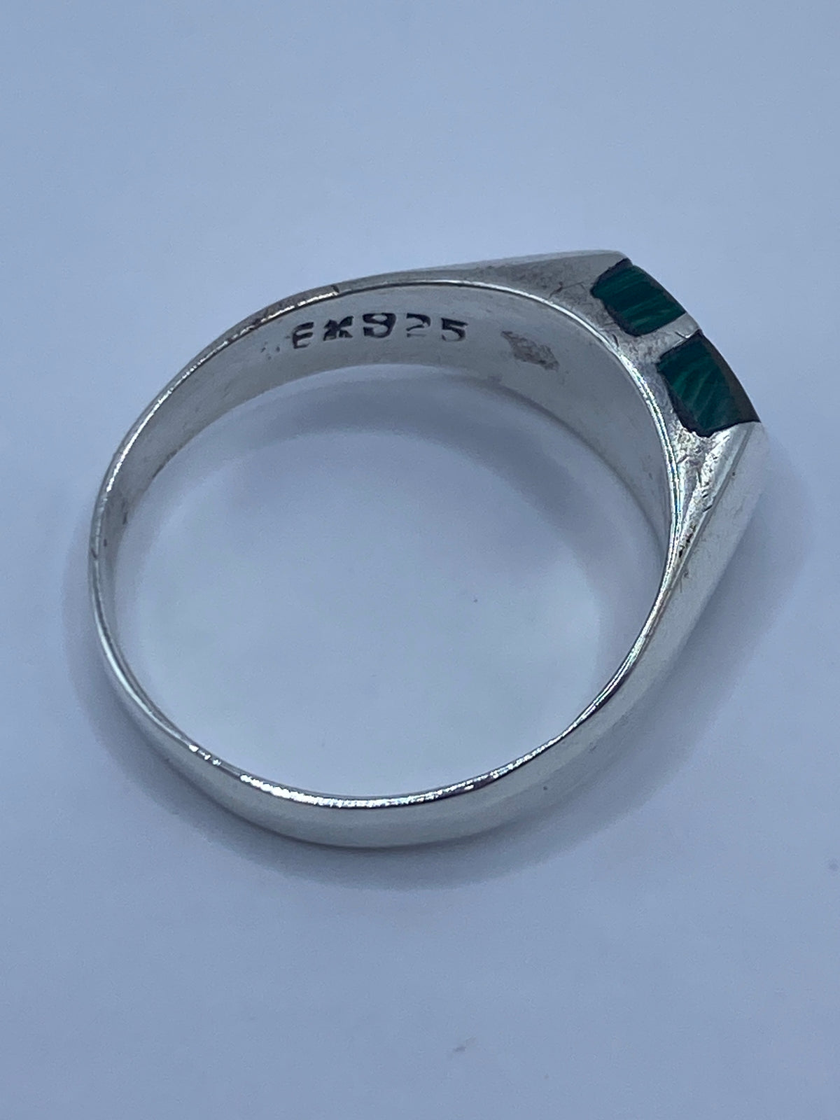 Anillo de Malaquita Verde en Plata 925 — Taxco — foto 5