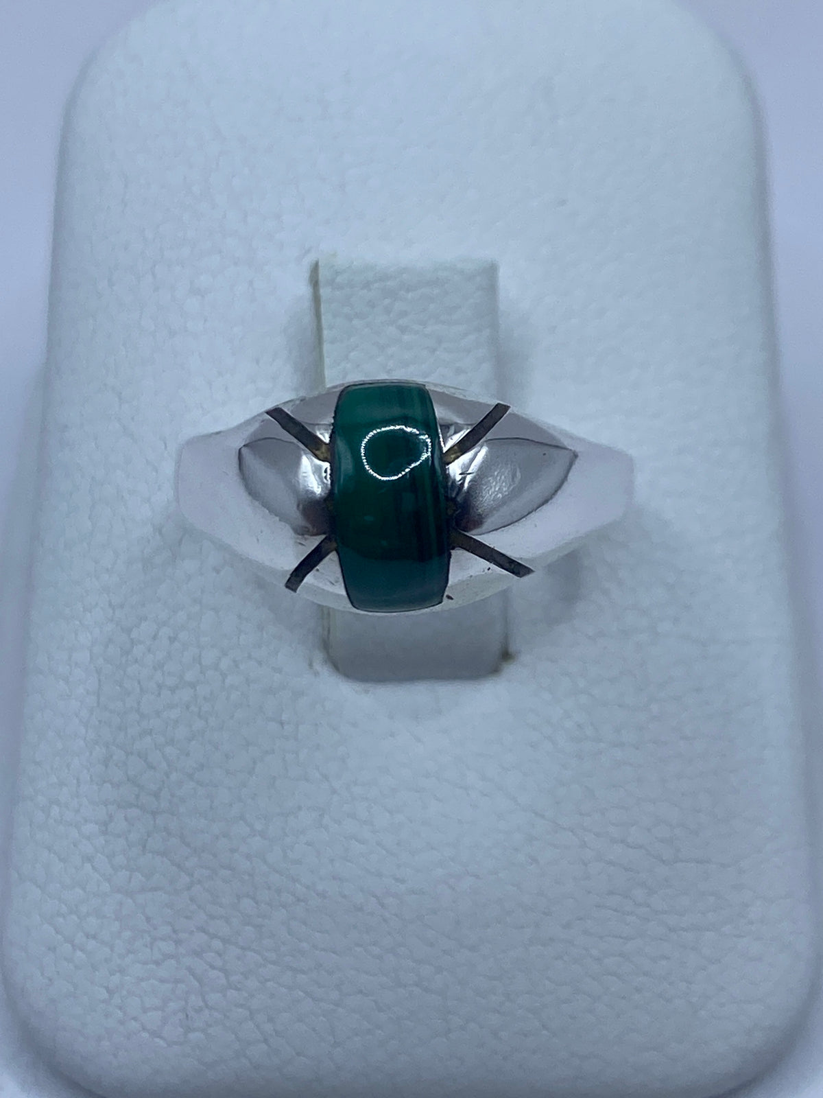 Anillo de Plata con Malaquita Verde — Taxco 925 — foto 1