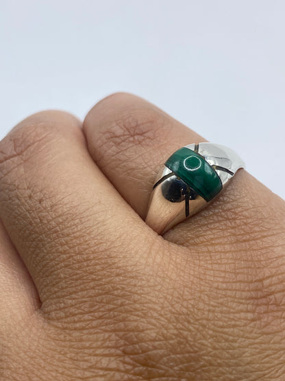 Anillo de Plata con Malaquita Verde — Taxco 925 — foto 6