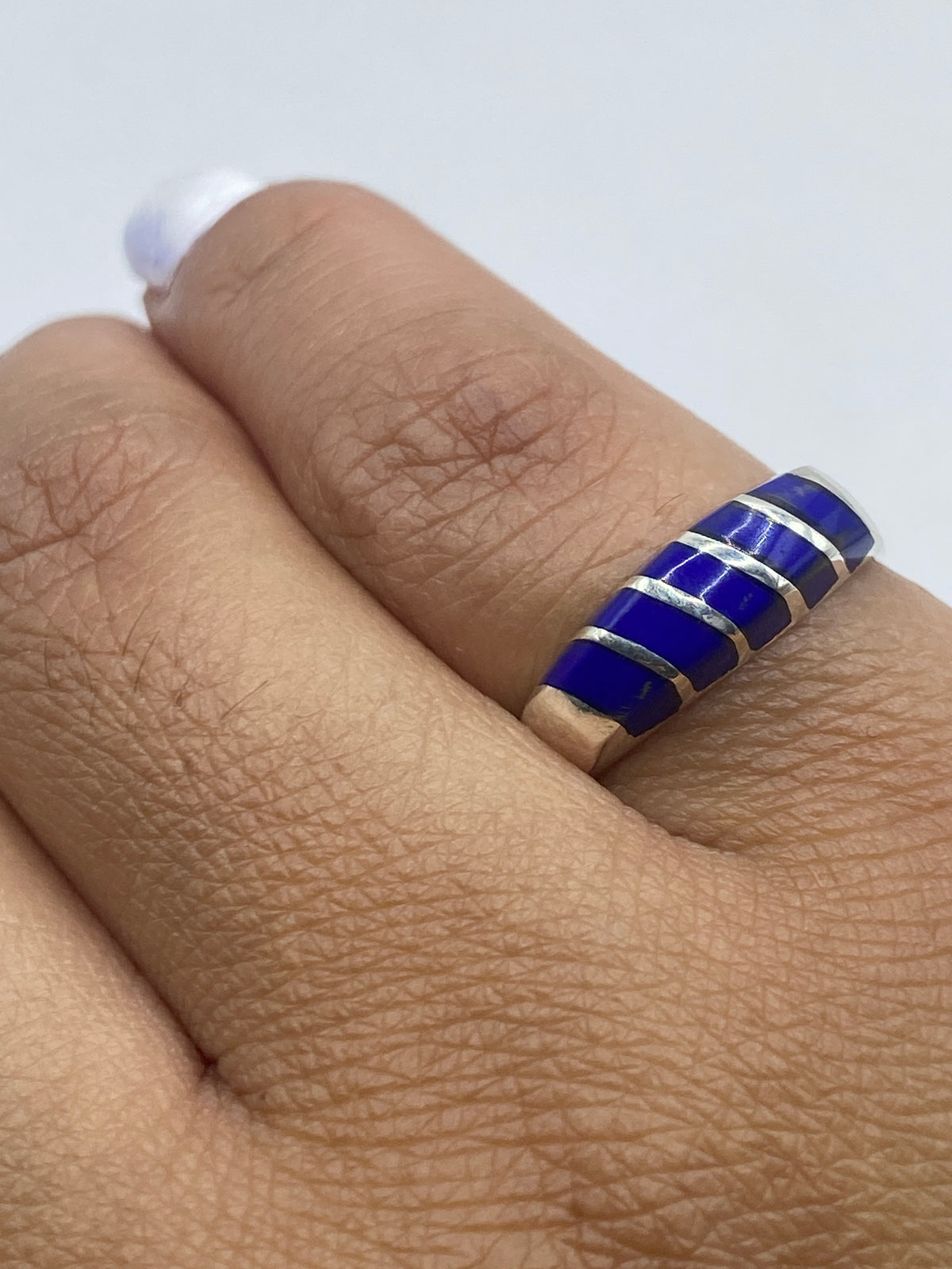 Anillo Lapislázuli Azul Plata 925 — Taxco — foto 6
