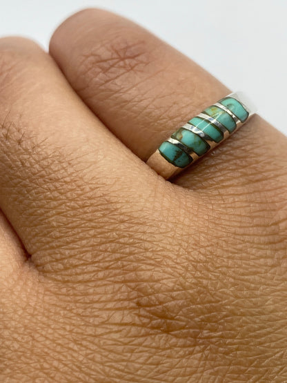 Anillo Turquesa Azul Cielo de Plata 925 — Taxco — foto 6
