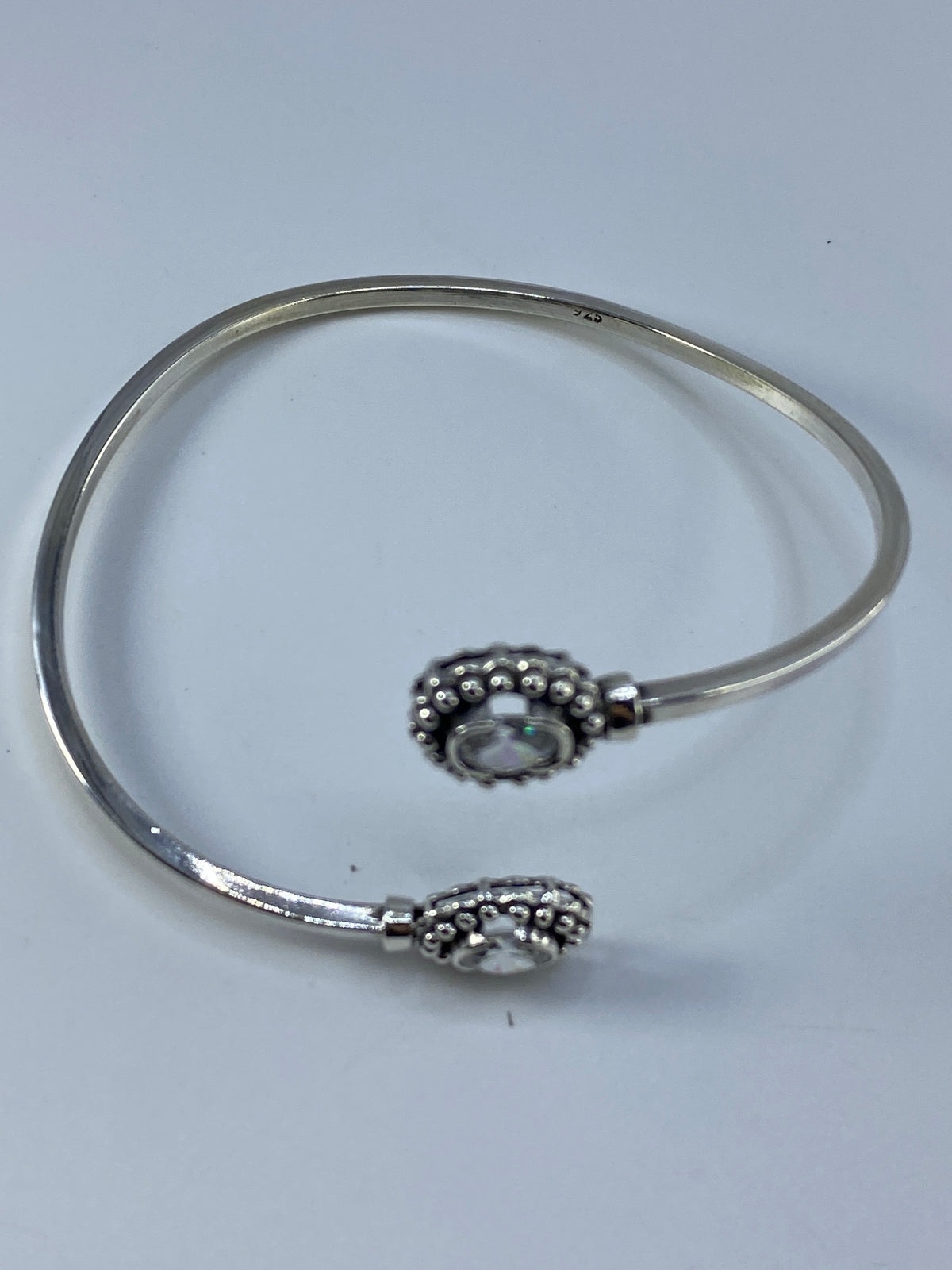 Brazalete Plata 925 Circonia Floral — Taxco — foto 5