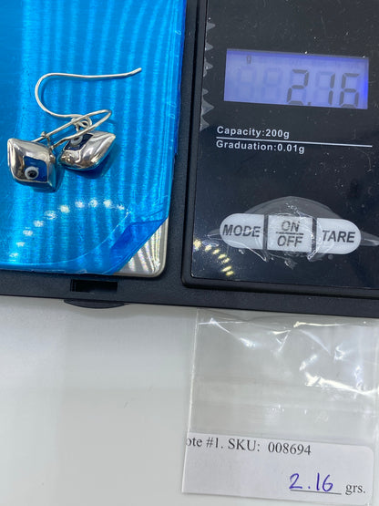 Aretes de Plata 925 con Piedra Azul Cielo — Taxco — foto 6