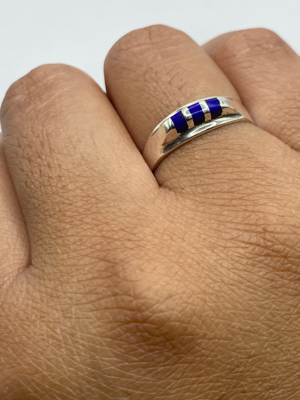 Anillo de Plata con Lapislázuli Azul — Taxco 925 — foto 6