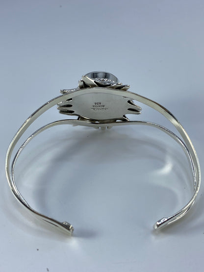 Brazalete de Plata con Ónix Negro — Taxco 925 — foto 5