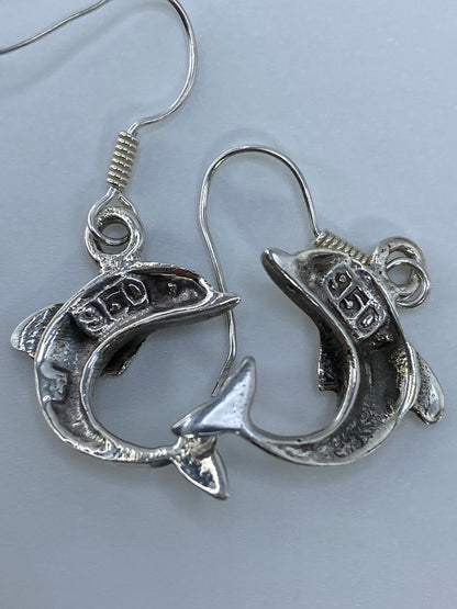 Aretes de Plata Delfín con Ópalo de Fuego — Taxco 950 — foto 5