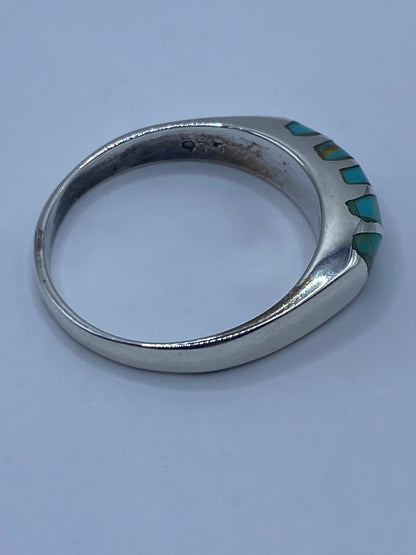 Anillo de Plata con Turquesa Azul Cielo — Taxco 925 — foto 5