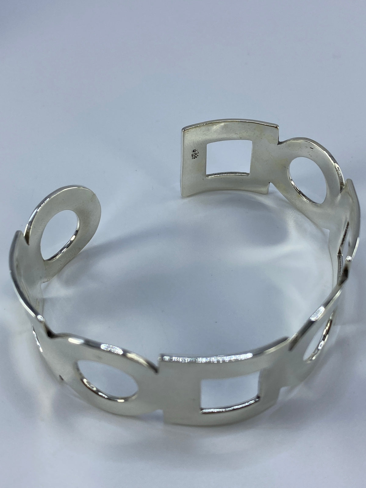 Brazalete de Plata Calado — Esclava Rígida Taxco 925 — foto 5