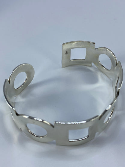 Brazalete de Plata Calado — Esclava Rígida Taxco 925 — foto 5