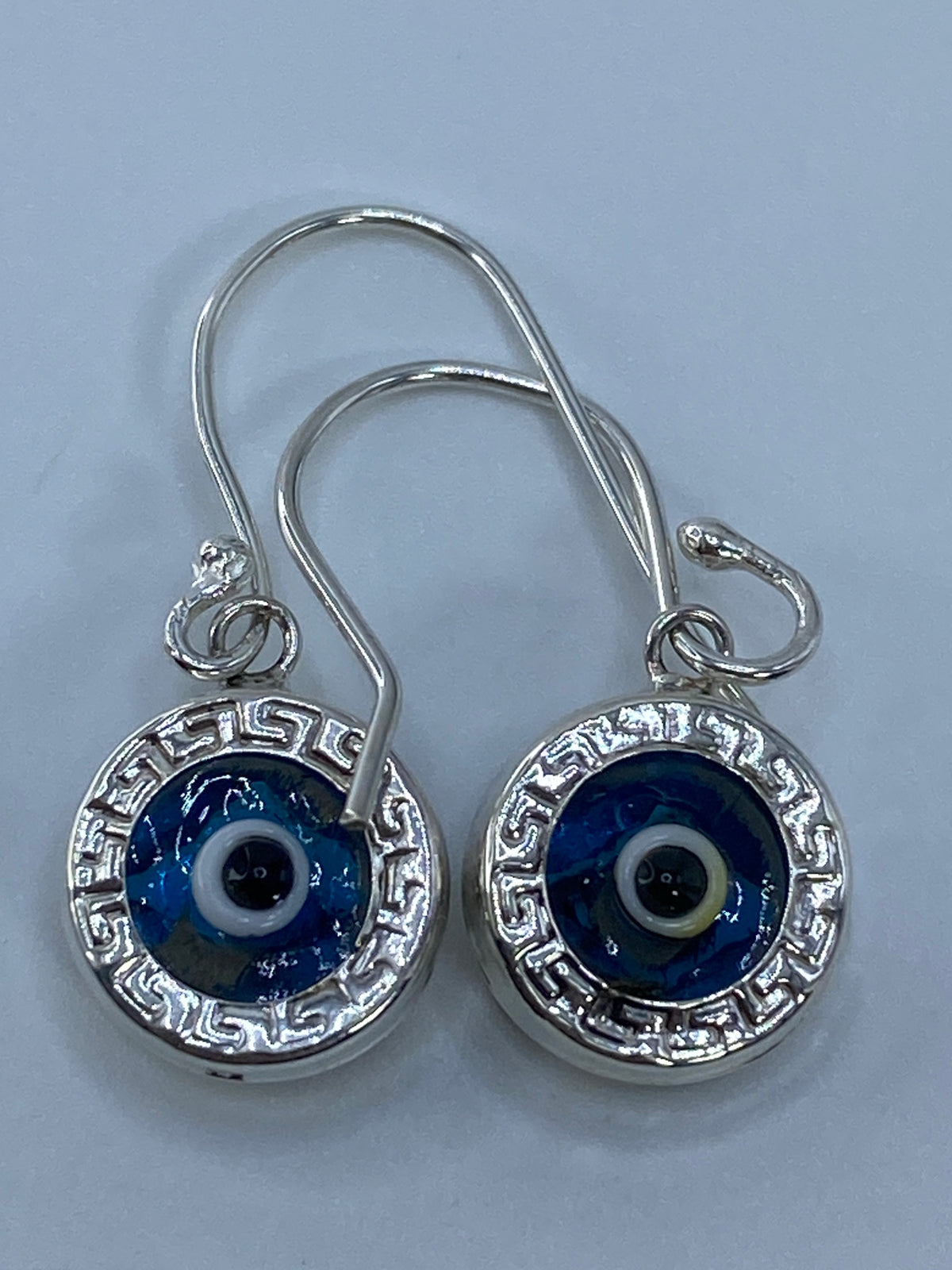 Aretes Plata 925 con Piedra Azul Cielo — Taxco — foto 5