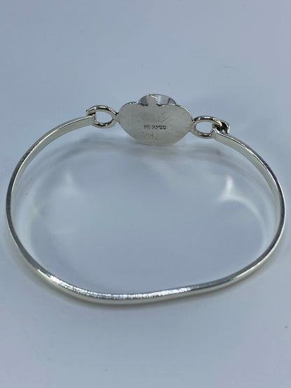 Brazalete de Plata con Coral Rojo — Taxco 925 — foto 5