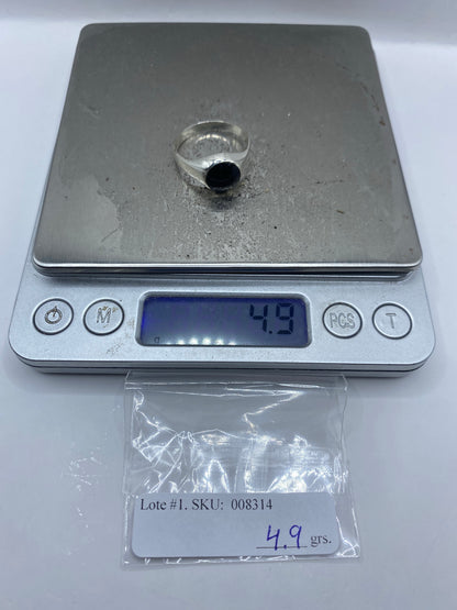 Anillo de Plata Solitario con Ónix Negro — Taxco 925 — foto 7